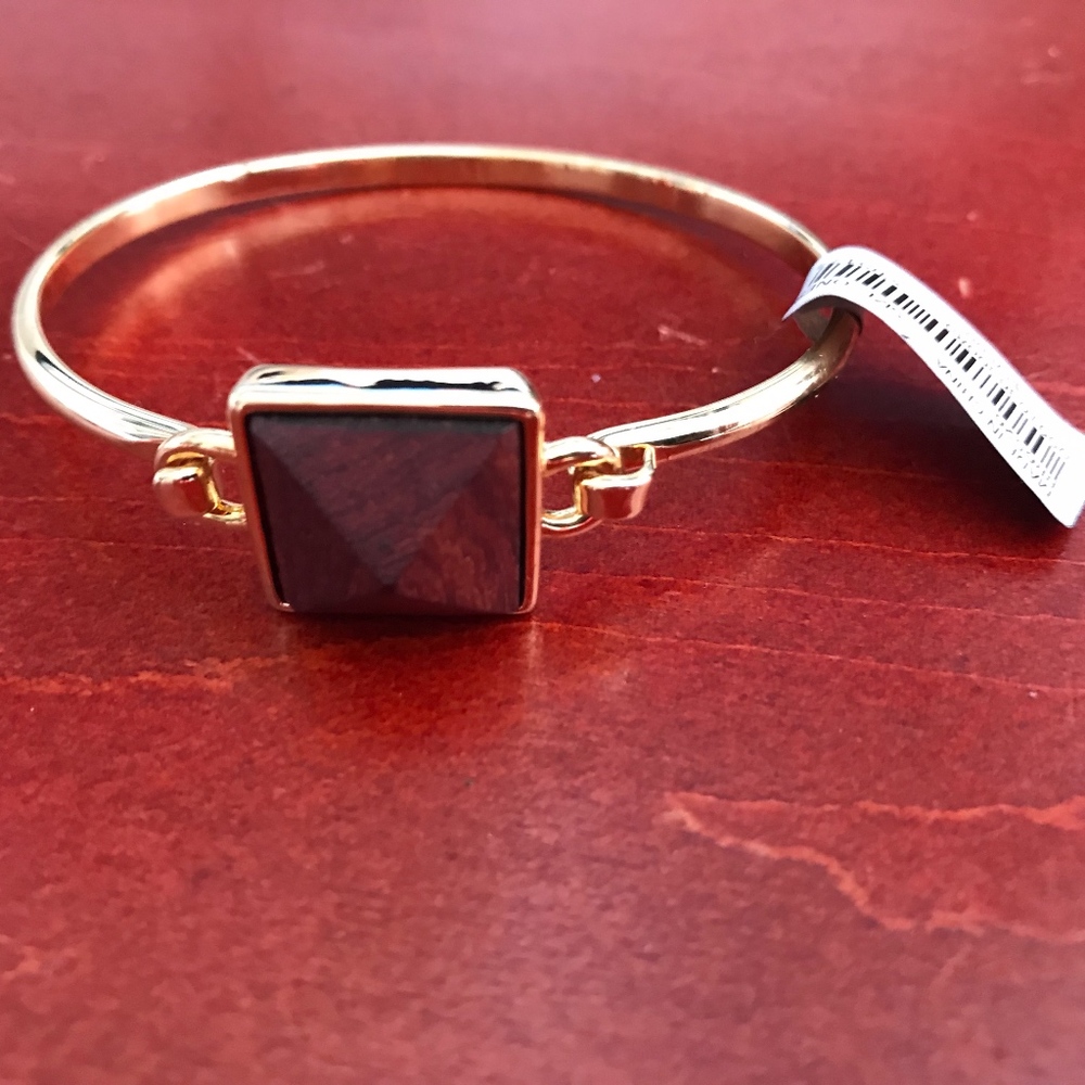 J.CREW WOOD DETAIL CUFF BRACELET B5174